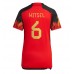 Billige Belgien Axel Witsel #6 Hjemmebane Fodboldtrøjer Dame VM 2022 Kortærmet